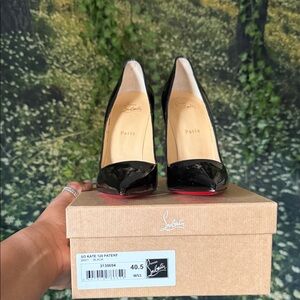 Christian Louboutin So Kate Black Patent Heels